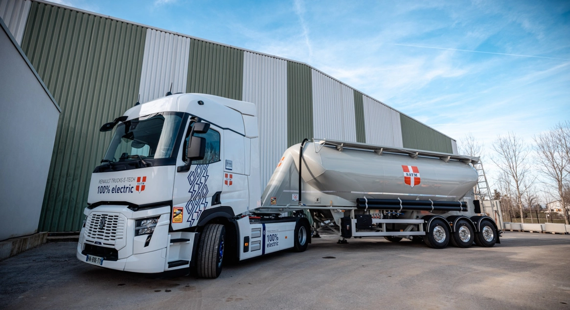 Два электрических цементовоза будут развозить цемент по юго-востоку Франции