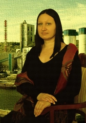Мария Варламова, бухгалтер Сенгилеевского филиала ЦЕМРОСа, в роли Мона Лизы из одноименной картины Леонардо да Винчи – шедевра мирового искусства и символа итальянского Возрождения. ­Знаменитая улыбка Джоконды будоражит умы зрителей на протяжении веков.