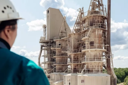 На липецком заводе ЦЕМРОСа открыли монумент «Основе цемента»