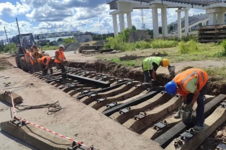 Более 300 миллионов рублей вложено в реконструкцию железнодорожных путей Фокинского цементного завода