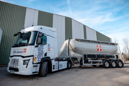 Два электрических цементовоза будут развозить цемент по юго-востоку Франции